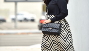 Chevron Stripe Skirt, Chanel Maxi