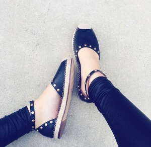 Espadrille Sandals with Studs