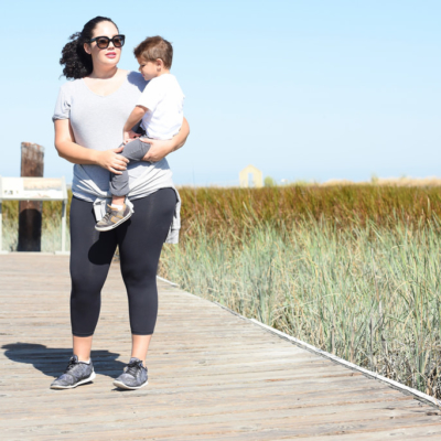 Tanesha Awasthi (formerly known as Girl with Curves) with her son in Alviso, CA.