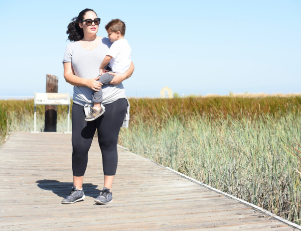 Tanesha Awasthi (formerly known as Girl with Curves) with her son in Alviso, CA.