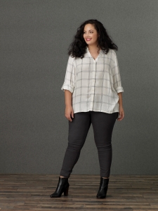 Tanesha Awasthi, founder of Girl With Curves, is the face of Simply Emma’s Fall 2016 Collection, available exclusively at Sears.