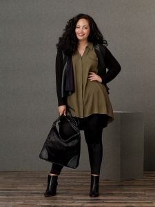 Tanesha Awasthi, founder of Girl With Curves, is the face of Simply Emma’s Fall 2016 Collection, available exclusively at Sears.