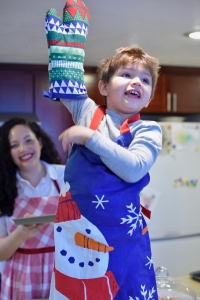 Girl With Curves blogger Tanesha Awasthi shares her fave weekend activity, baking with her son.