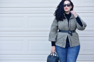 Girl With Curves blogger Tanesha Awasthi shares 2 ways to style a Utility Jacket.