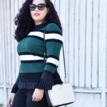 Sweater from Asos, Top from Eloquii, Pants from Old Navy, Bag from Kate Spade, Sunglasses from Celine, Lipstick from Mac Fan Fare Via @GirlWithCurves