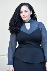Featuring Blouse and Dress from City Chic, Lipstick from Mac via @GirlwithCurves