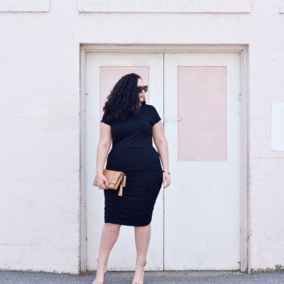 Little Black Dress you need for Summer, part t-shirt, part body con via @GirlWithCurves