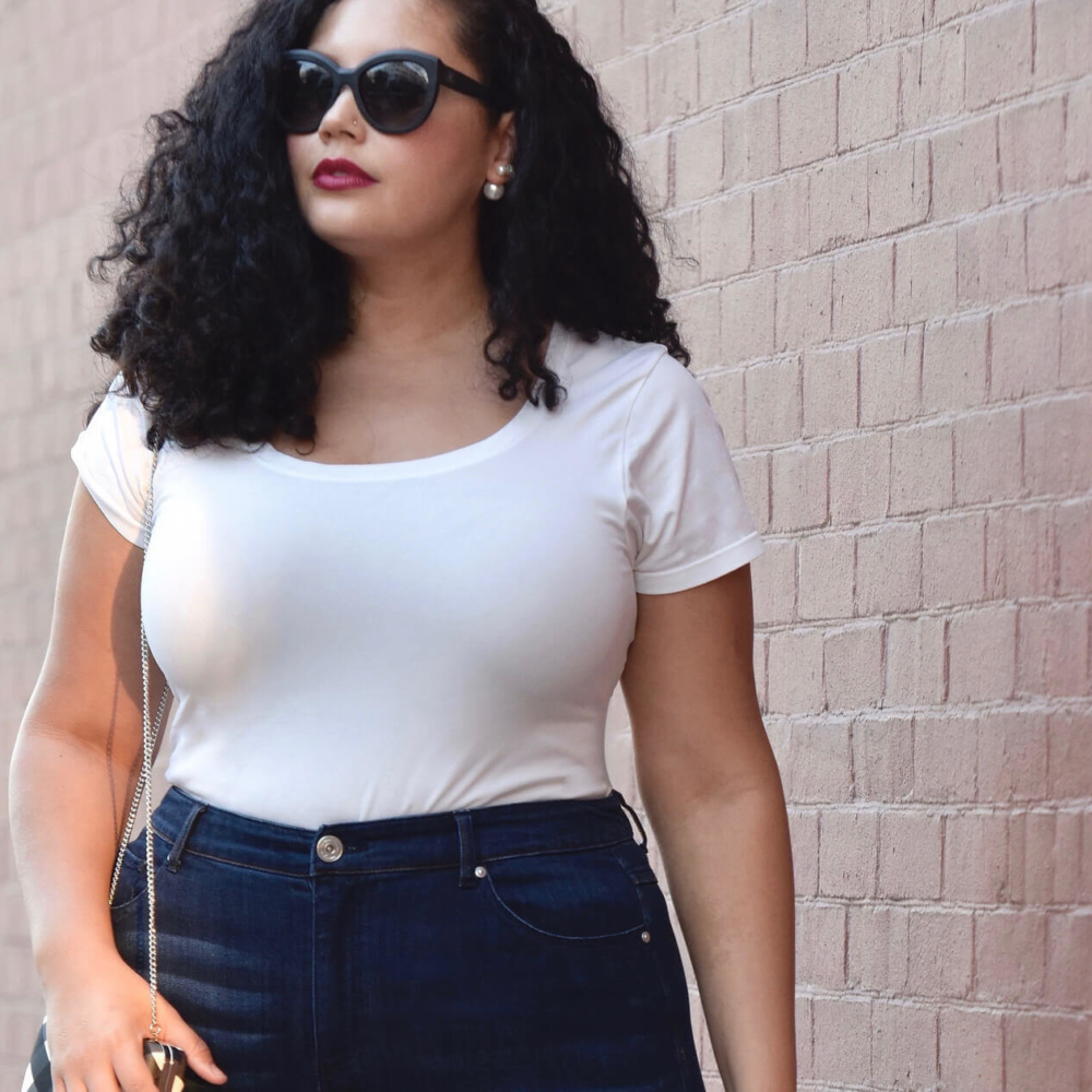 My Favorite Outfit for In-Between Weather | Girl With Curves