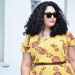 The Perfect Floral Dress to Transition into Fall via @GirlWithCurves