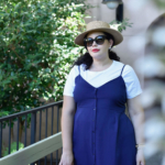 How to Modestly Wear a Spaghetti Strap Dress via @GirlWithCurves