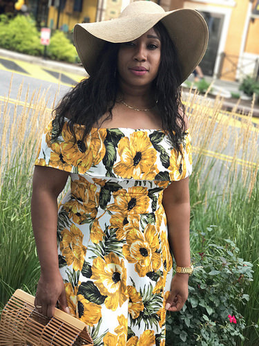 Team GWC Reader Wearing A Floral Dress via @GirlWithCurves