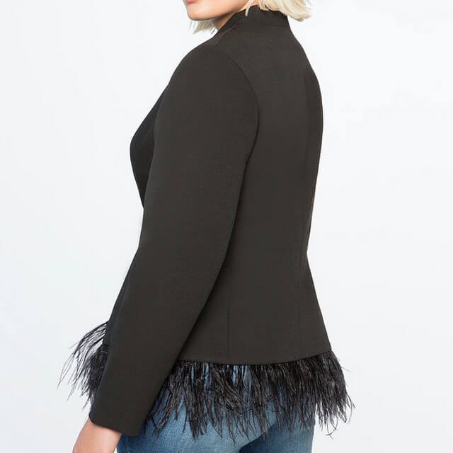 The Feather Statement Piece via @girlwithcurves #trends #fall #fashion