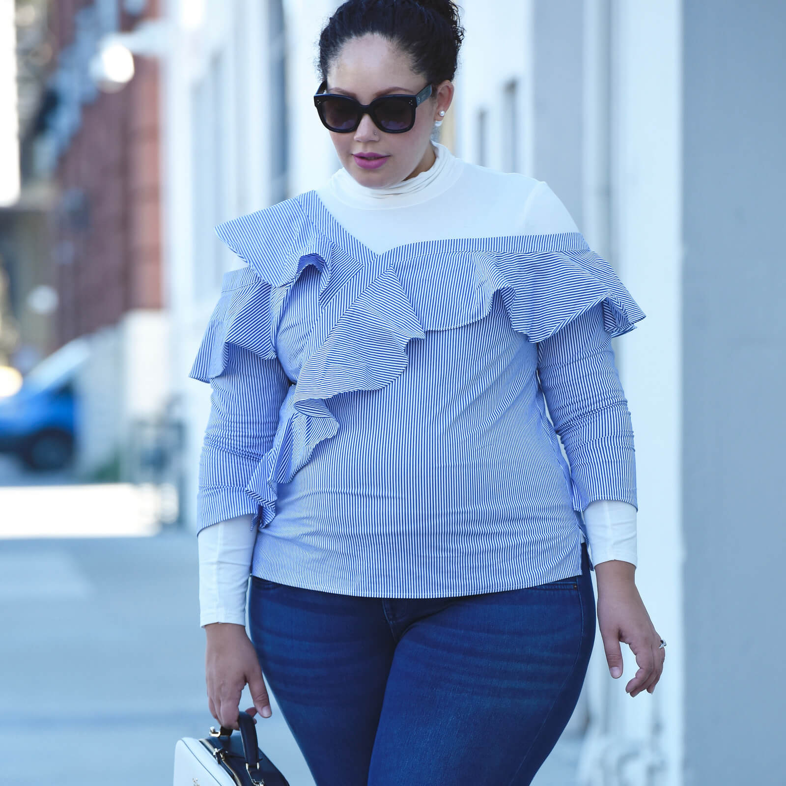 How To Transition A Summer Top Into Fall | Girl With Curves