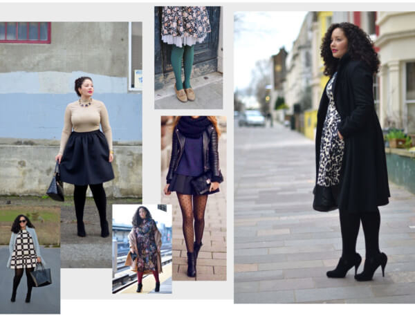 3 Types of Stylish Tights to Wear This Winter Via @GirlWithCurves #fashion #style #outfits #tights #winter 1