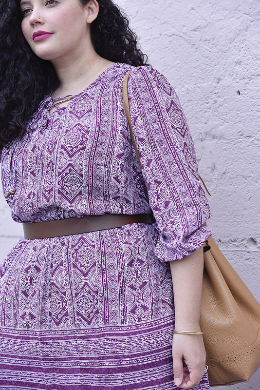 Spring Must Have Mixed Print Dress Via @GirlWithCurves #fashion #style #outfits