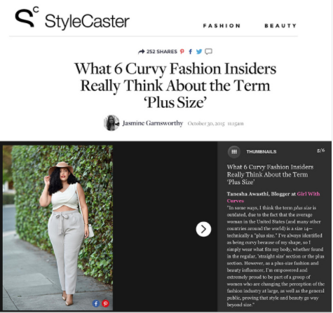 Girl With Curves featured in Stylecaster #wellness