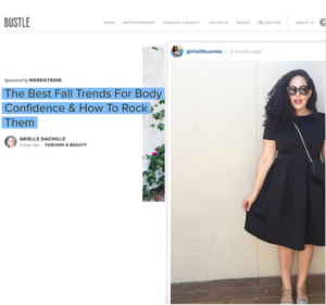 Girl With Curves featured in Bustle #style