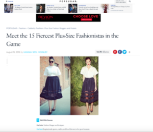 Girl With Curves featured in Popsugar #bestof
