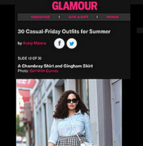 Girl With Curves featured in Glamour #style
