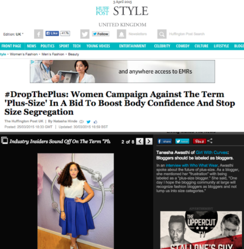 Girl With Curves featured in Huffington Post UK #health