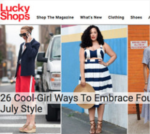 Girl With Curves featured in Lucky Shop #fashion