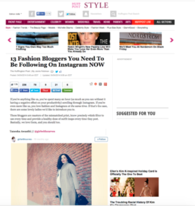Girl With Curves in Huffington Post #feature