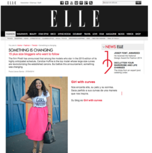Girl With Curves in Elle Spain #style