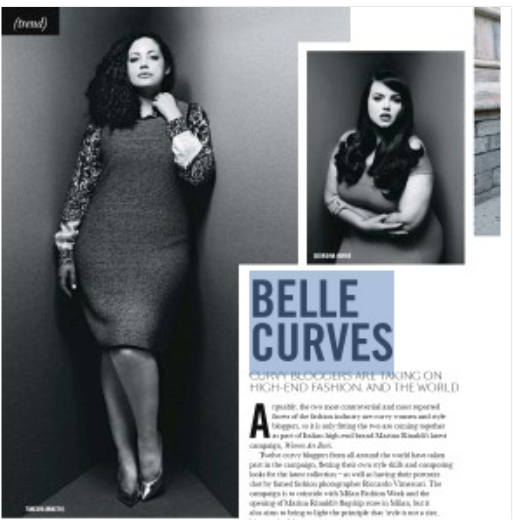 Girl With Curves in The Daily Telegraph #feature