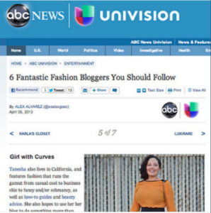 Girl With Curves in ABC News #feature
