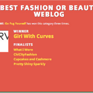 Girl With Curves in Bloggie Awards #style