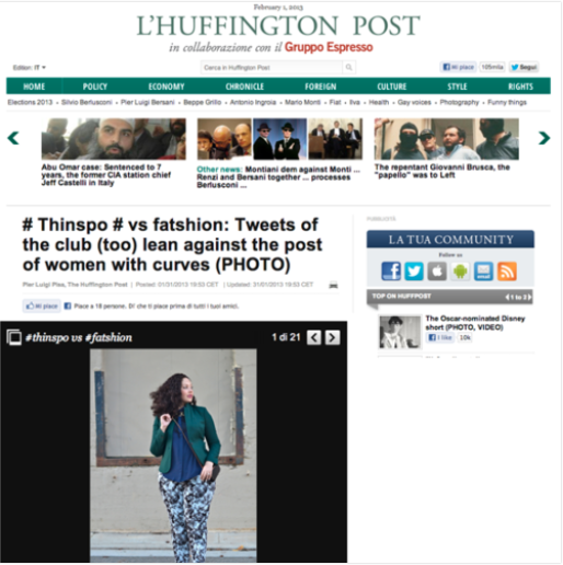 Girl With Curves in Huffington Post #style