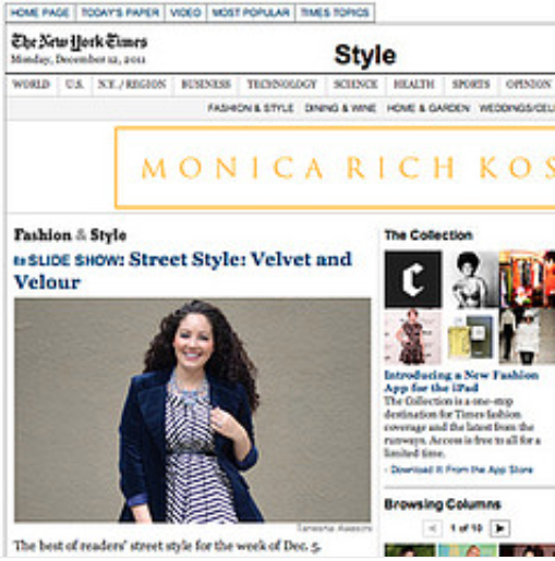 Girl With Curves in NYTimes.Com #feature