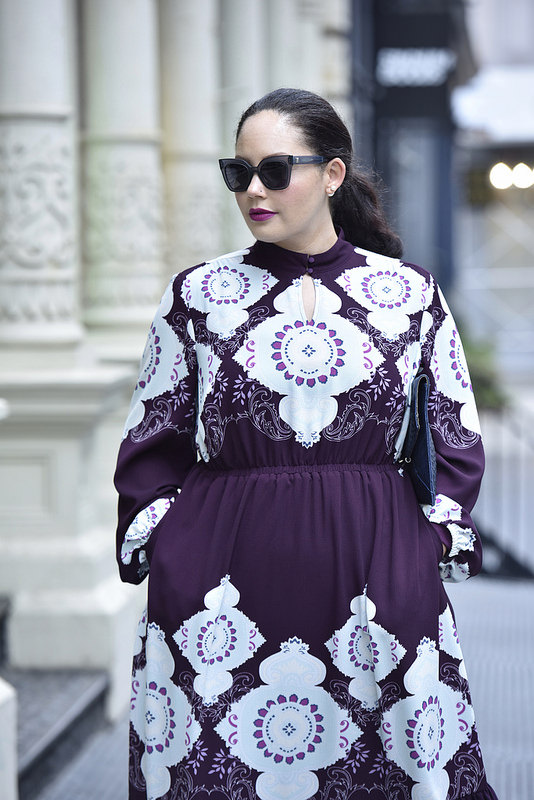 Girl With Curves X Lane Bryant Collection Medallion Print Dress Via @GirlWithCurves #GWCxLB