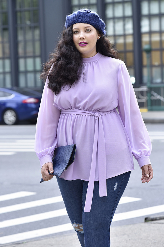 Girl With Curves X Lane Bryant Collection Pleated Trench Dress With Belted Tunic And Ultimate Strech High Rise Jeans Via @GirlWithCurves #GWCxLB