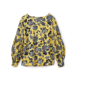 Girl With Curves X Lane Bryant Floral Blouson Sleeve Blouse #GWCxLB