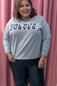 Girl With Curves X Lane Bryant Sweatshirt Via @GirlWithCurves #GWCxLB #outfits #fashion #style #blogger #plussize