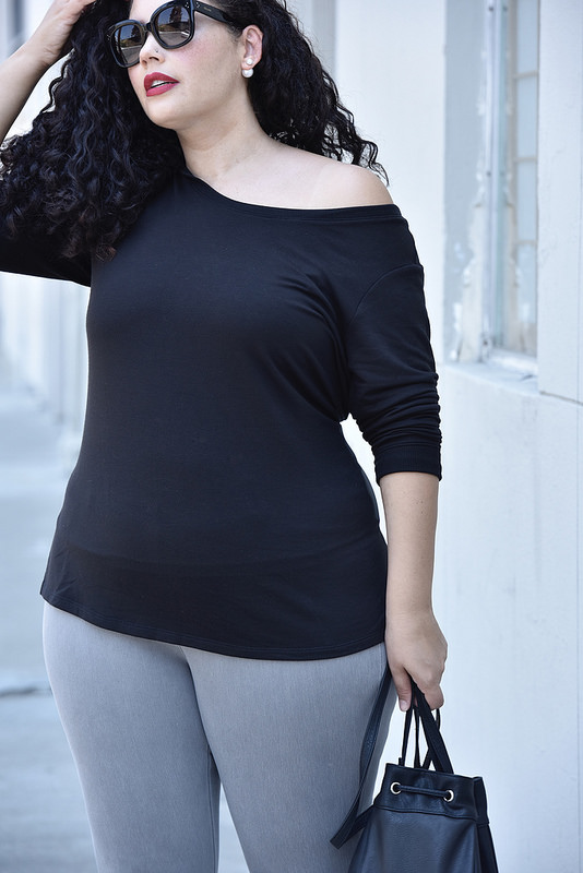 5 Ways To Style Leggings For Fall Via Girl With Curves #plussize
