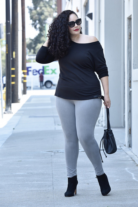 My Go-To Cold Weather Outfit Via Girl With Curves #plussizefashion