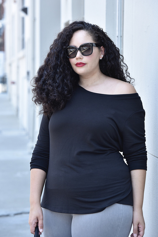 My Go-To Cold Weather Outfit Via Girl With Curves #plussizefashion