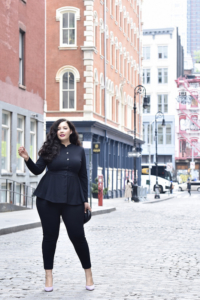 The Most Flattering Power Suit via @GirlWithCurves #GirlWithCurvesCollection #officewear #ootd #plussize #plussizefashion #plussizestyle