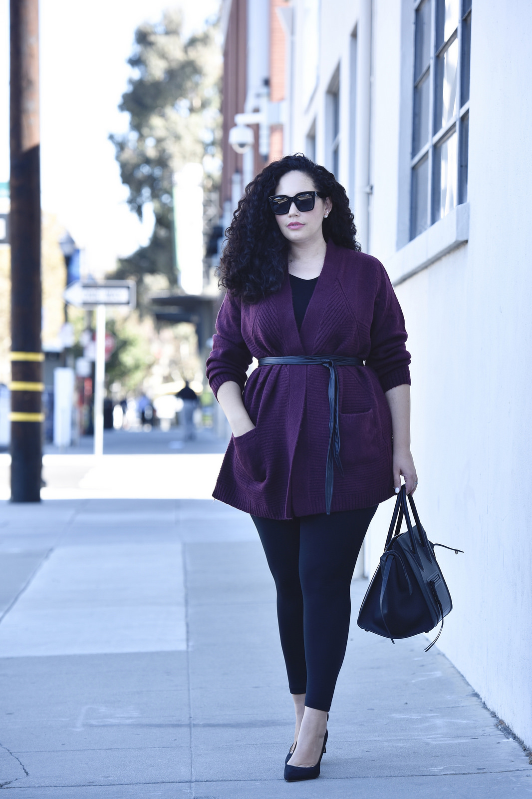 How I'm Styling Sweaters This Season Via @GirlWithCurves #celine #belt # leggings #blogger #plussize .. - Girl With Curves