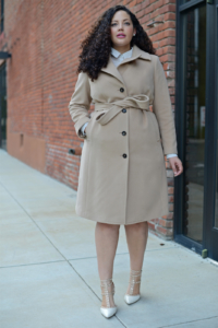 Quick Style Tip Revamp Your Old Coat Via @GirlWithCuerves #style #blogger #plussize #fashion
