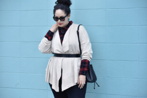 The Easiest Way to Layer for Fall via @GirlWithCurves #blogger #plussize #ootd #outfits #style #fashion