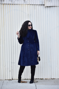 These Are The Boots I'll Wear Year After Year Via @GirlWithCurves #boots #dress #jacket #midi #modcloth