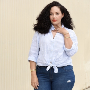 3 Ways To Reinvent Your Button Down Blouse Via Girl With Curves #outfits #fashion #style #blogger #ideas #curvy