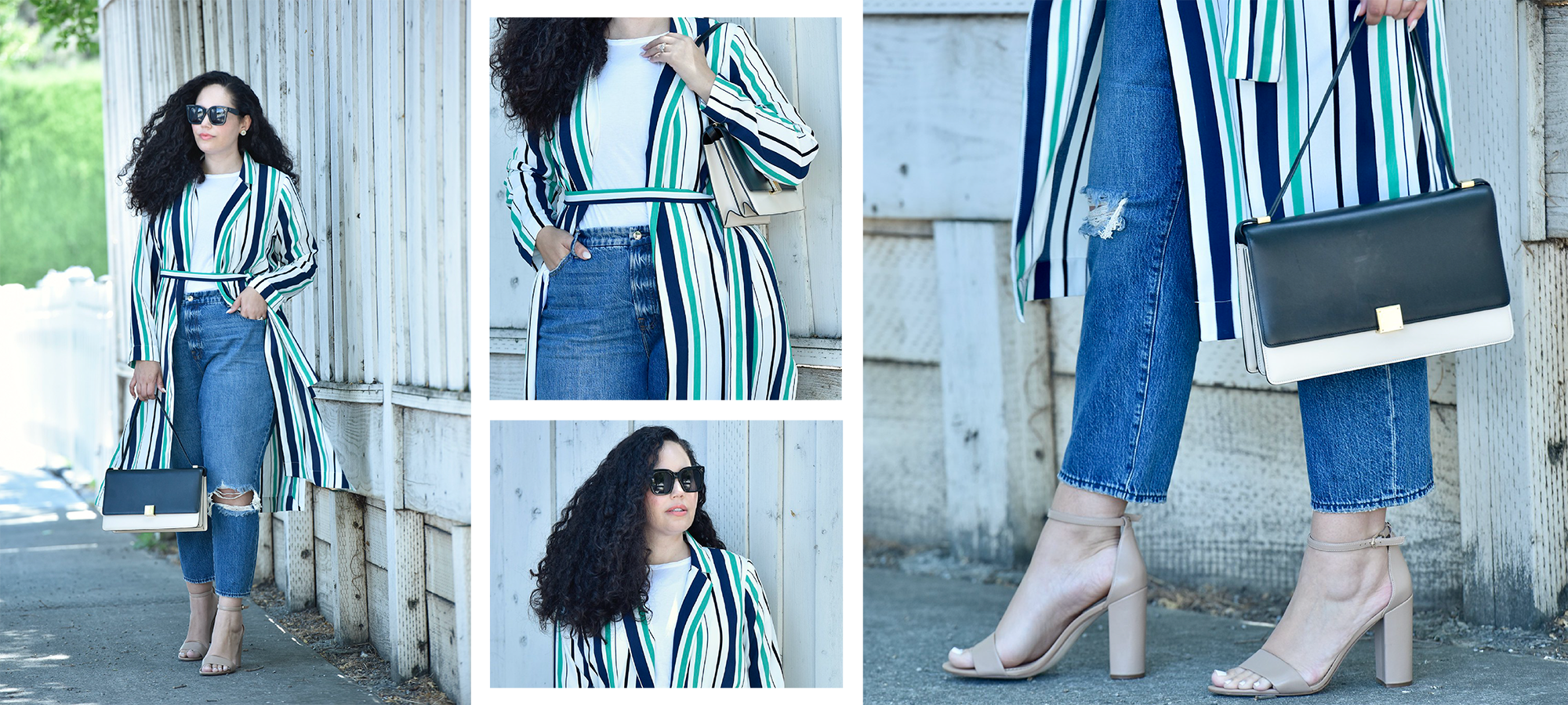 Wardrobe Must Have Soft, Summer Duster Via @GirlWithCurves #boyfriend #jeans #trench #summer #stripes