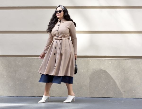 Girl With Curves F:W 2019 Collection Featuring Trench