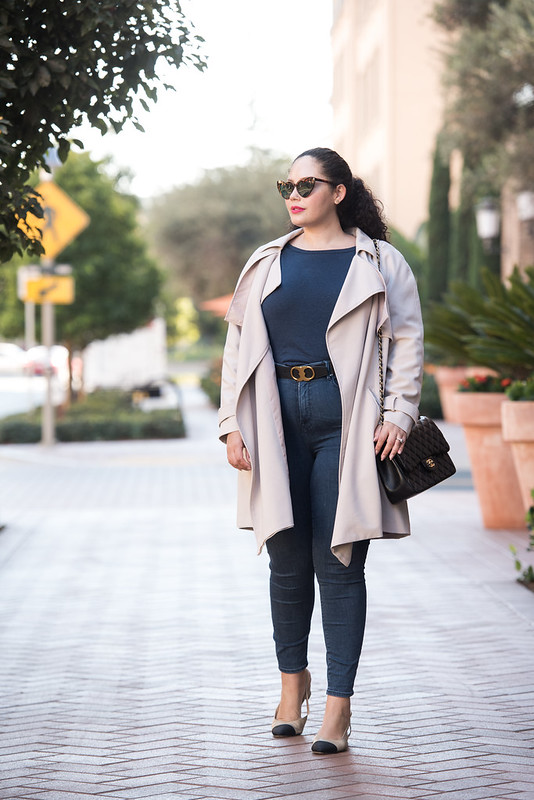 This Outfit Makes A Strong Case For Monochrome Via Girl With Curves #girlwithcurves #plussizefashion #curvyfashion #outfits #style.