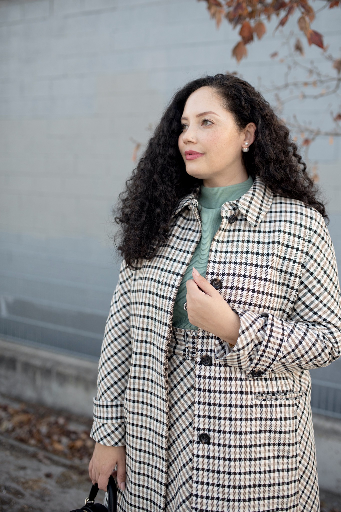 My Favorite Suit of the Season via Girl With Curves #plaid #skirt #officewear #modcloth