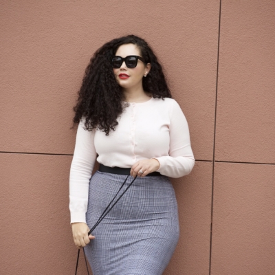 This Holiday Party Look Is Under $40 Via Girl With Curves #girlwithcurves #plussizefashion #curvyfashion #pencilskirt #style #outfits #budget